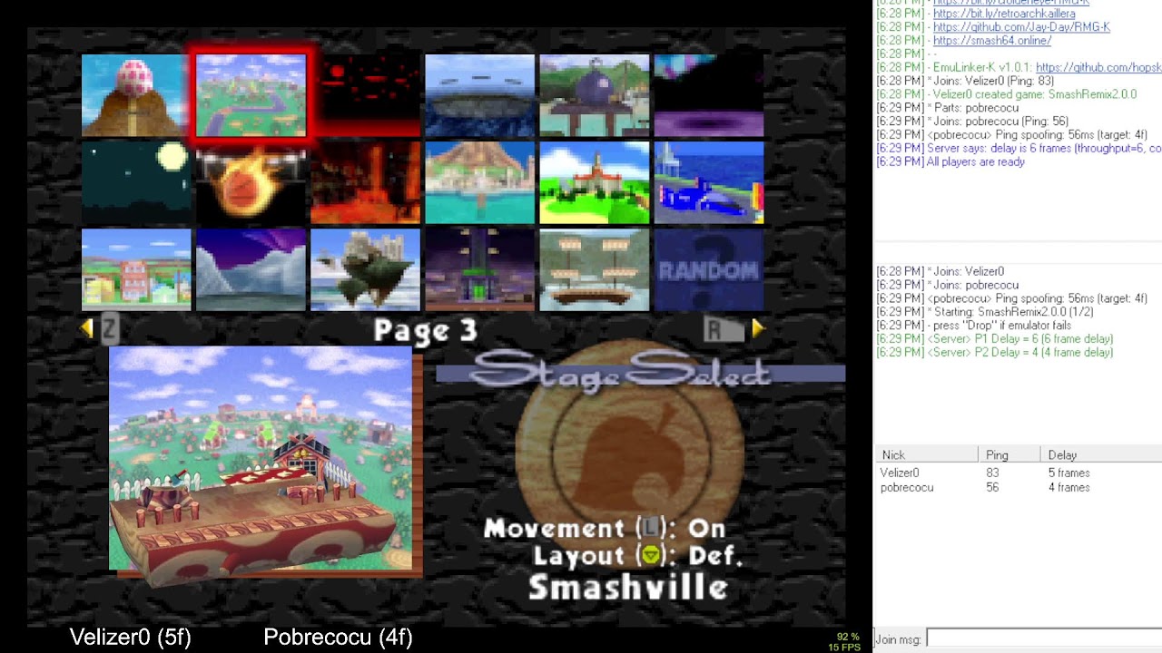 Smash 64 Remix RMG-Kaillera Netplay - Velizer0 vs Pobrecocu