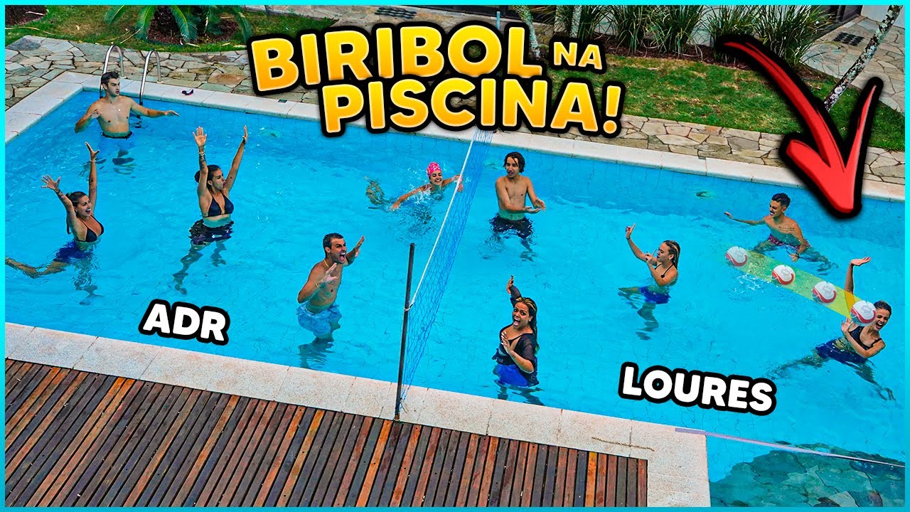 VÔLEI NA PISCINA COM TODOS DA CASA!! ( FAMILIA LOURES VS ADR ) [ REZENDE EVIL ]