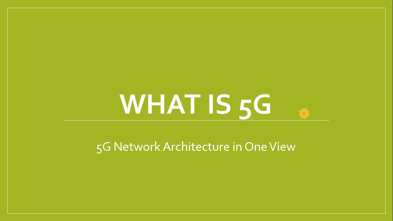 What is 5G? 5G Network Architecture - Control Plane NFS and User Plane CUPS