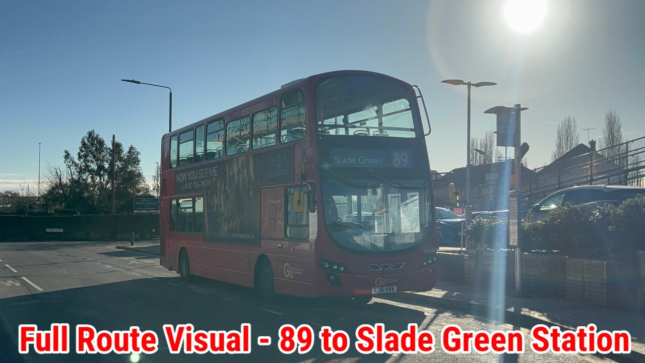 Full Route Visual | London Bus Route 89 - Lewisham to Slade Green | (WVL467) LJ61NWW