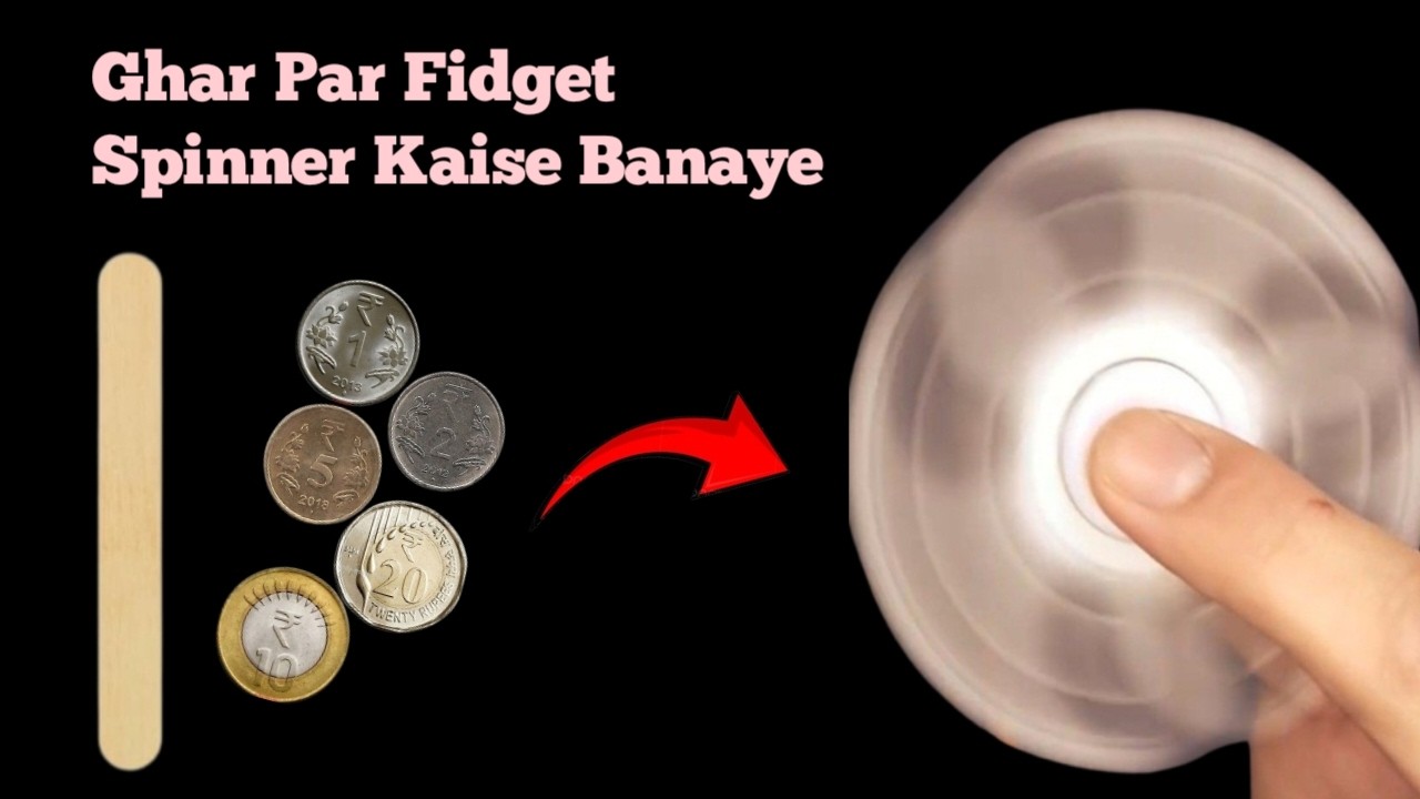 DIY Fidget Spinner Using Simple Materials 🌀/Homemade Fidget Spinner Without Bearings/Fun Craft Idea