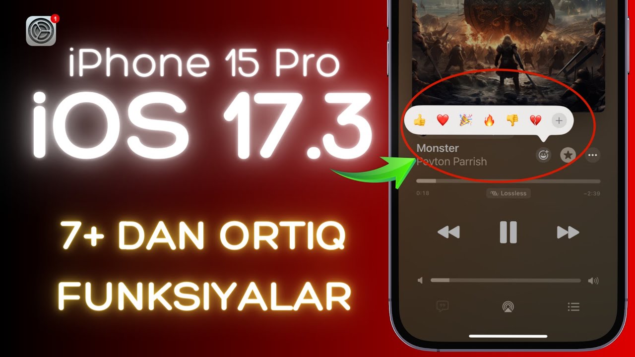 Rasmiy iOS 17.3 obzori iPhone 15 Pro o'zbek tilida | iOS 17.3 yengililari