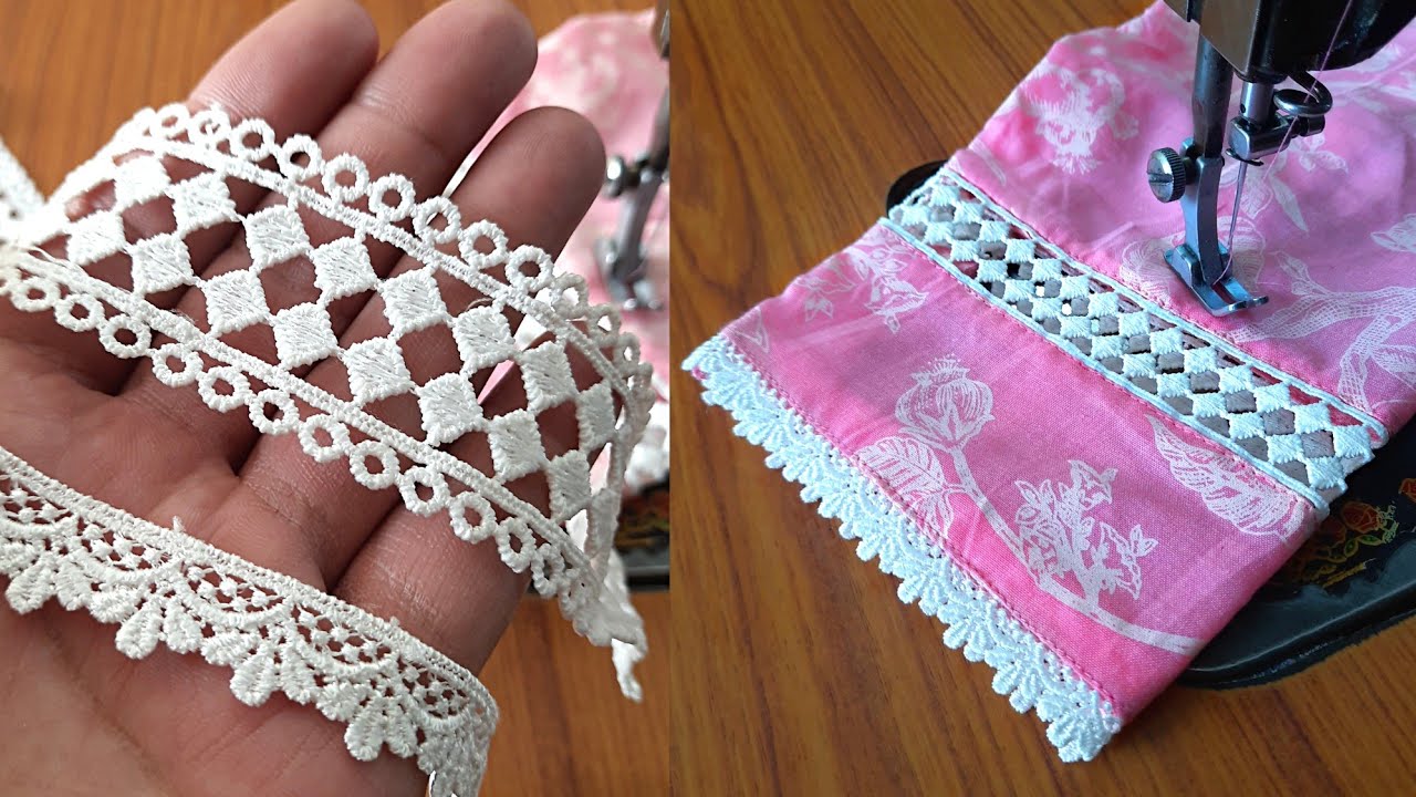 ये देखकर आपका lace लगाने का अंदाज  बिलकुल बदल जायेगा | How To Attatch Lace Perfectly on Sleeves