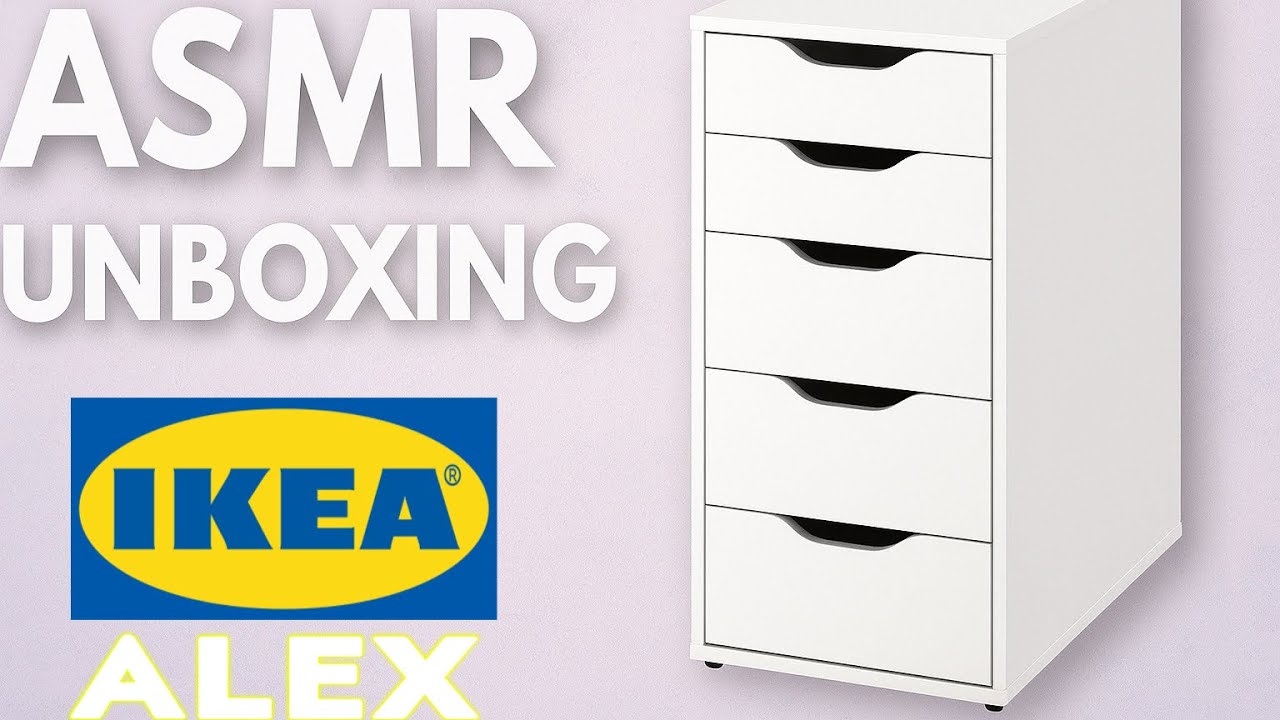 Ikea Alex Drawer  ! Asmr Unboxing and Assembly ! THRONE gift ! feat Bob the cat builder