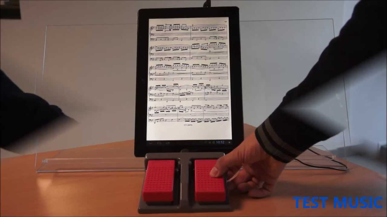 TEST MUSIC - Pedale USB RED URP-01 per lettura spartiti - TABLET 13,3