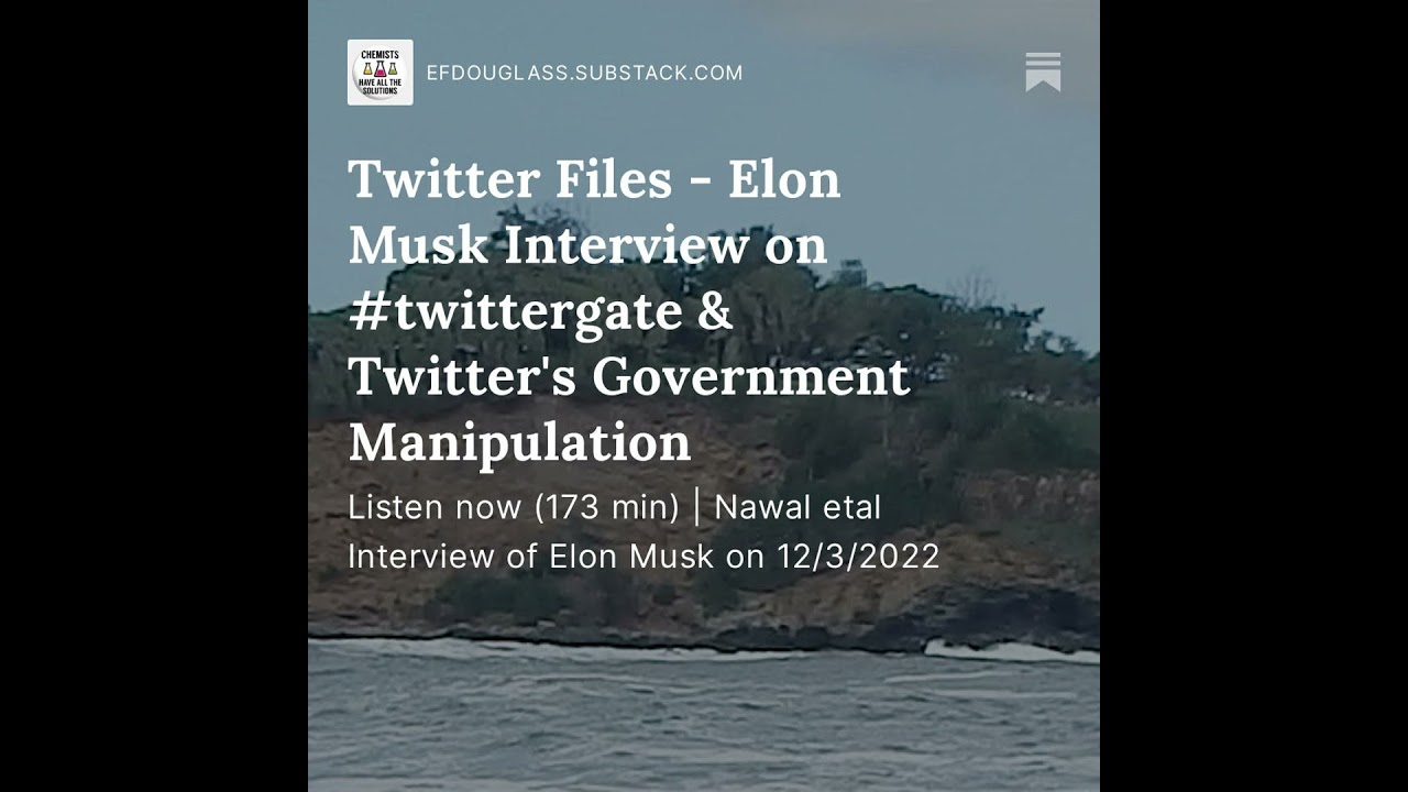 Twitter Files - Elon Musk Interview on 