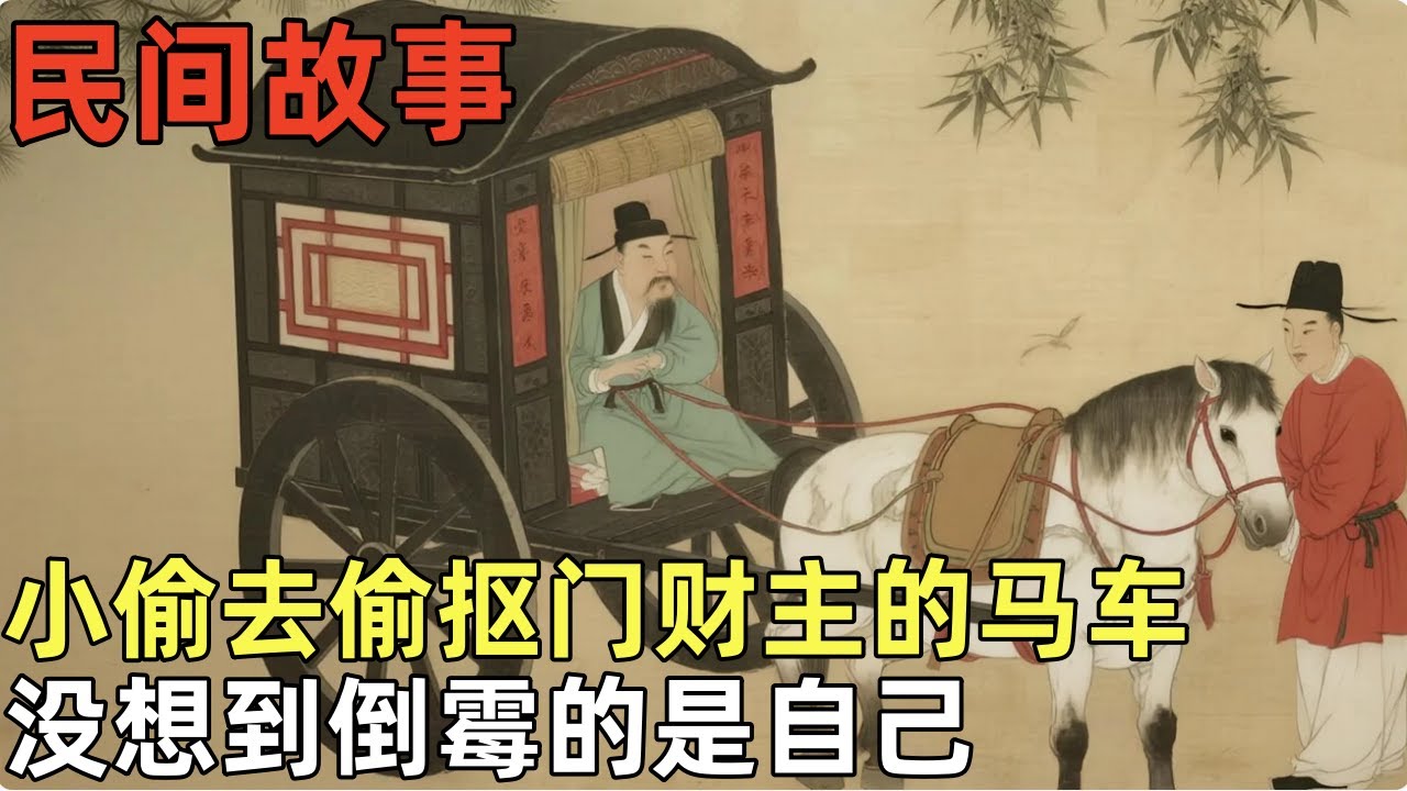 民间故事：小偷去偷抠门财主的马车，没想到倒霉的最后还是自己 #民间故事，#民间故事合集，#故事传说，#明朝奇案，#古代奇案，#民間故事，#民間故事合集，#故事傳說，#明朝奇案，#古代奇案，#奇闻异事