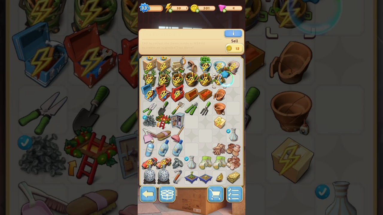 Merge mansion - Tool barrel 1-10!!