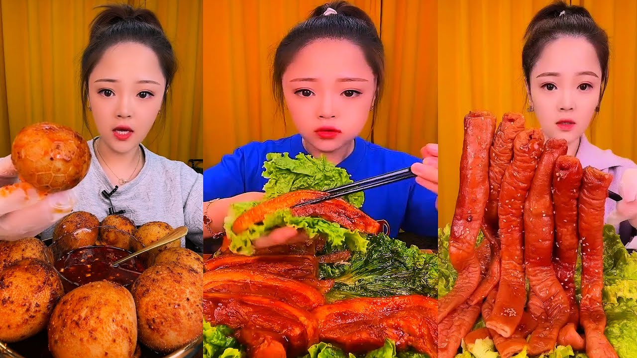 Real Mukbang :) spicy Pork Bellly Soothing Sounds While Enjoying Delicious 먹방 모음이 팅쇼 리얼 사운드 #1432
