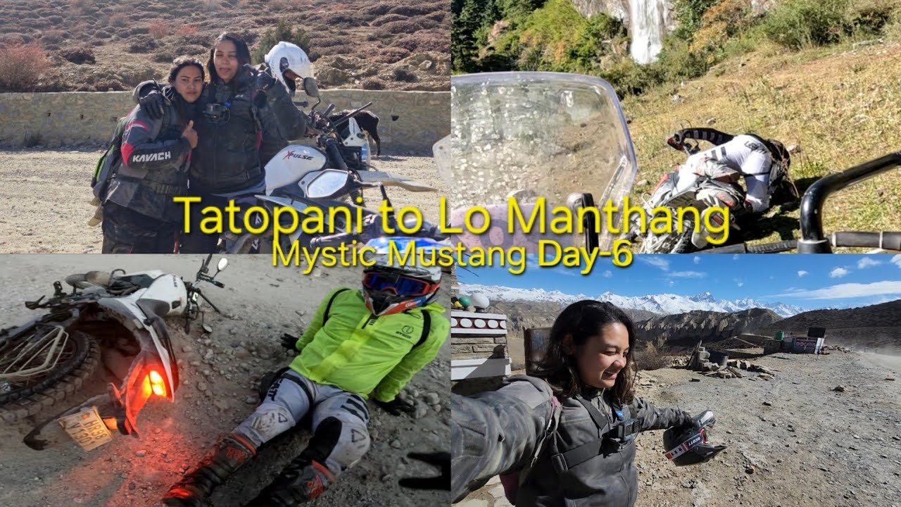 TATOPANI TO LO MANTHANG DAY-6| Back to Back Accident🥶 #mysticmustang 