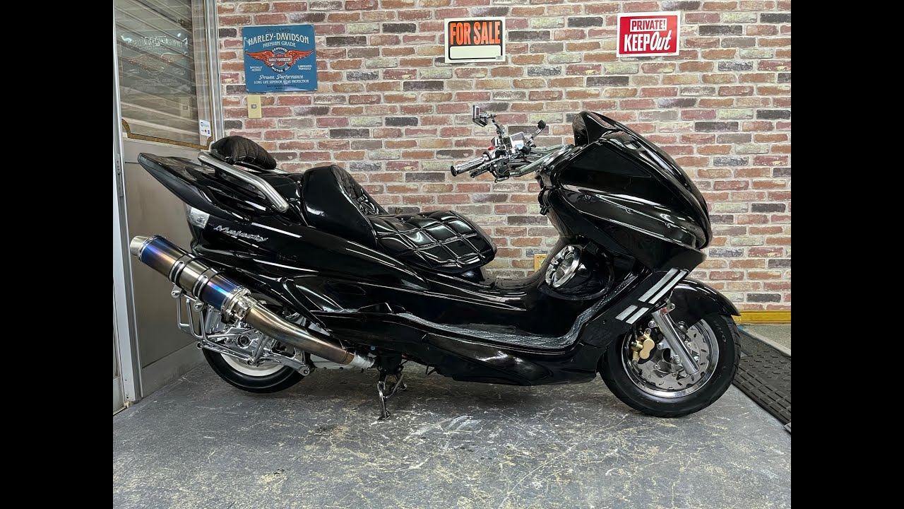 【極上低走美車♪高額メッキフルカスタム♪スピーカー４発♪LEDネオン】 ヤマハ マジェスティ250Ｃ SG03J 【動画有】 検）ビッグスクーター