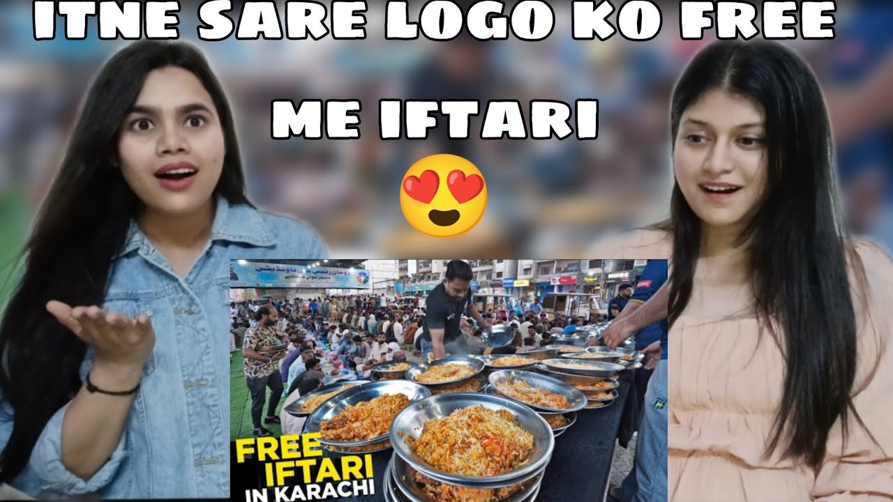 Free Iftari in Karachi || Street Food PK || Our Candid reaction