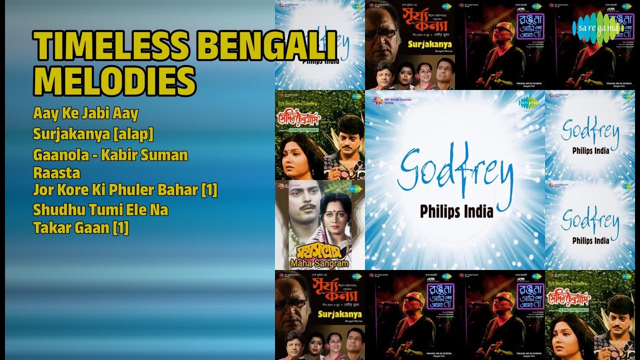 নস্টালজিক বাংলা গানের সমাহার | Agantuk Songs | Aay Ke Jabi Aay | Surjakanya alap