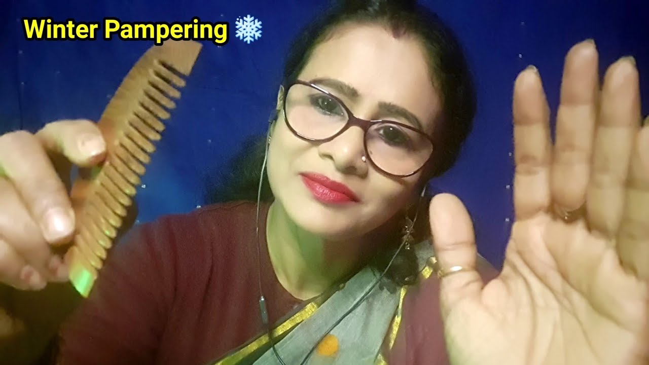 ASMR Mom Pampering You Before You Sleep In Cozy WINTER❄️ (skincare + haircare)| Dearly ASMR|