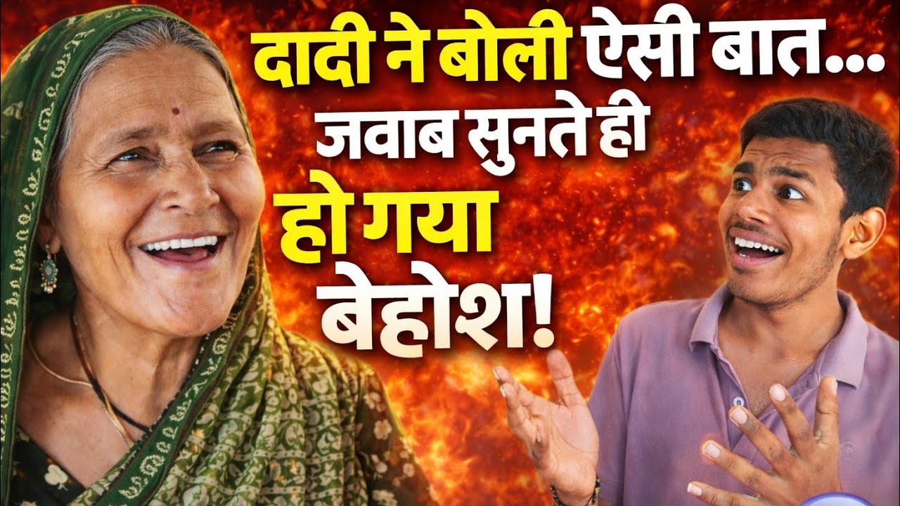 दादी का करारा जवाब 😂 पोते के उड़ गए होश | #viralvideo 