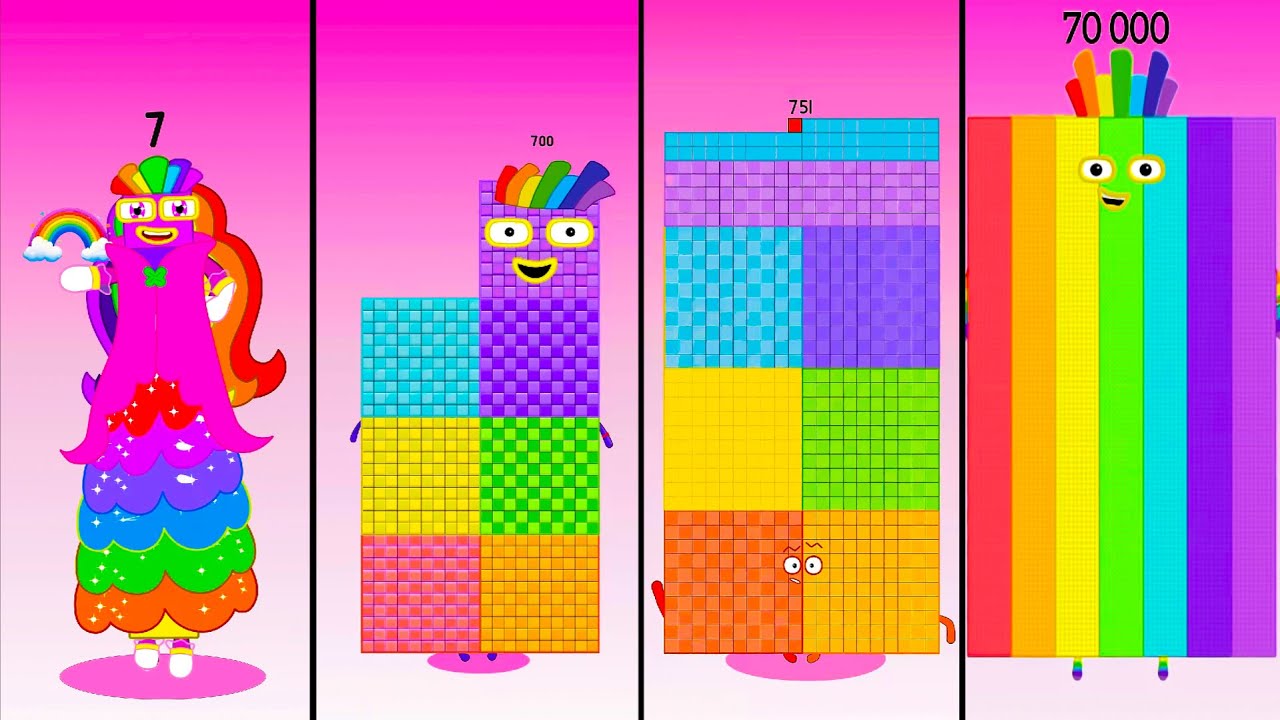 Sprunki OC ALL Numberblocks 07 - 70 000 | Compilation Incredibox #sprunki #numberblock