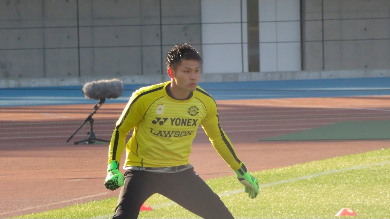 【柏レイソル】日本代表GK中村航輔選手の試合前練習　低弾道パントキック有り