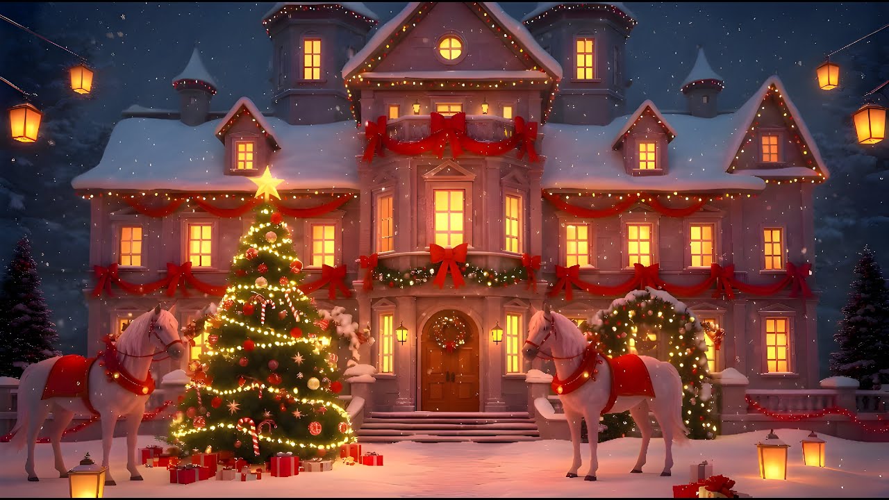 🎄 Enchanted Christmas Journey – 4K Trains, Carriages & Magical Towns 🚂❄️