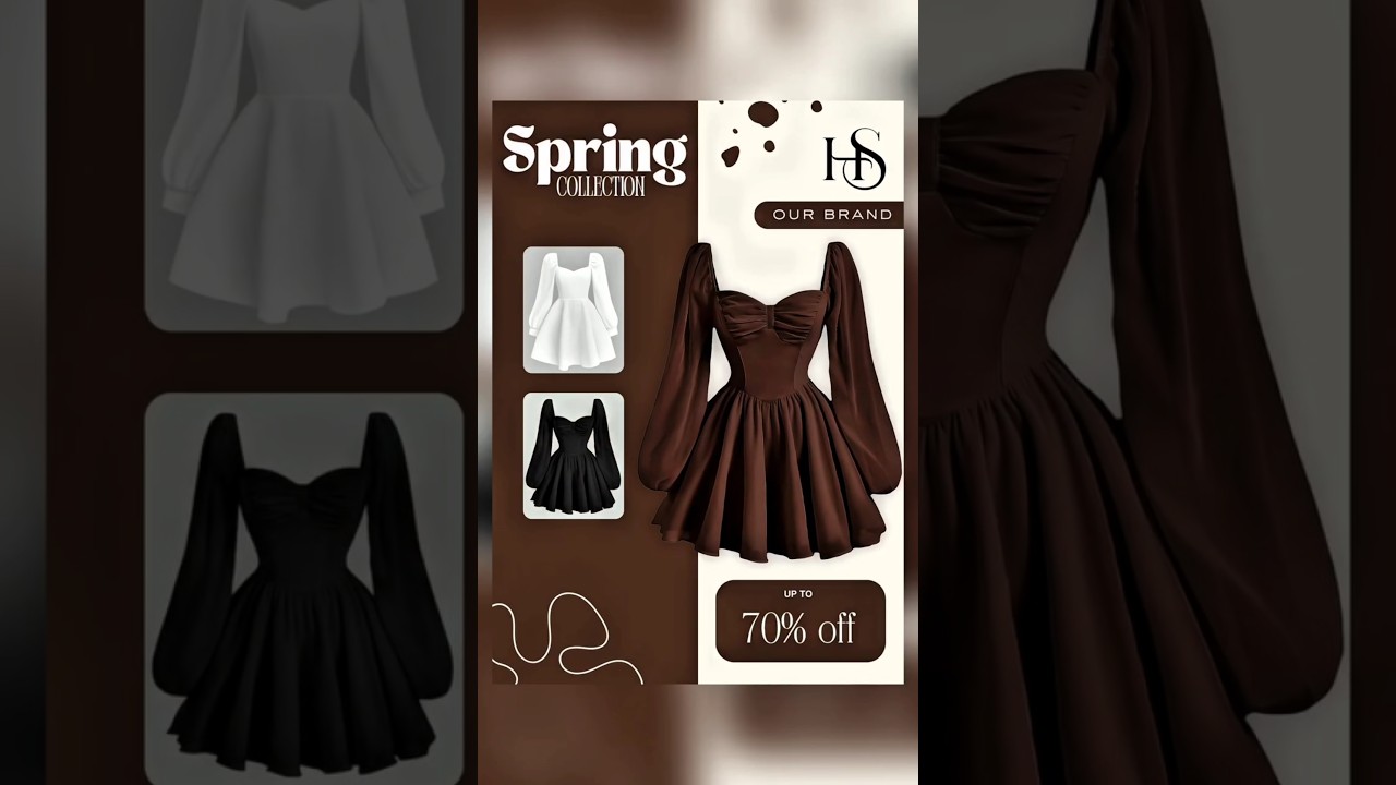 Dress sale poster in Canva ❤️🫂