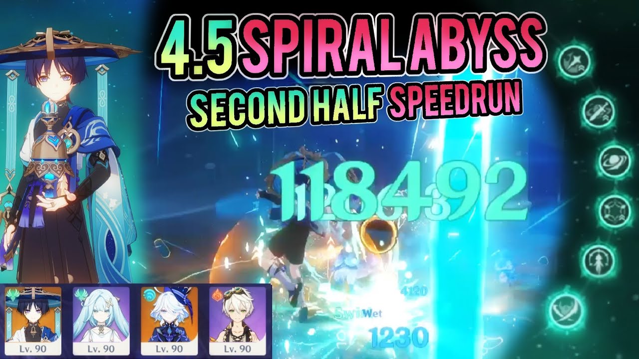 C6 R5 Wanderer 4.5 Spiral Abyss Floor 12 Second Half Speedrun [Genshin Impact]