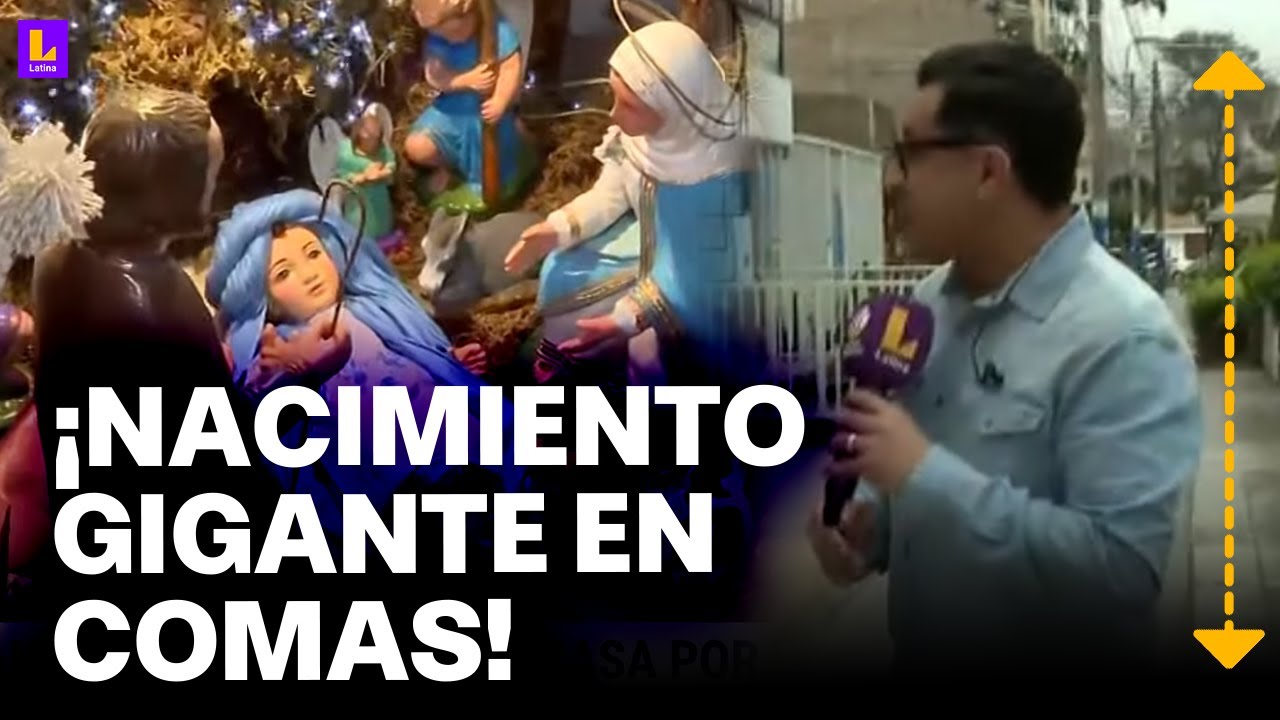 Familia de Comas arma gran nacimiento en toda su casa