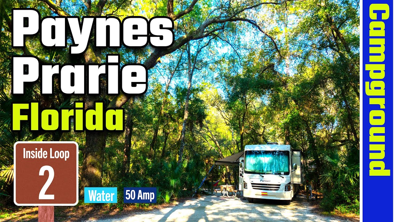 Paynes Prarie State Park Campground Tour Part 1 (RV Living Full Time) 4K