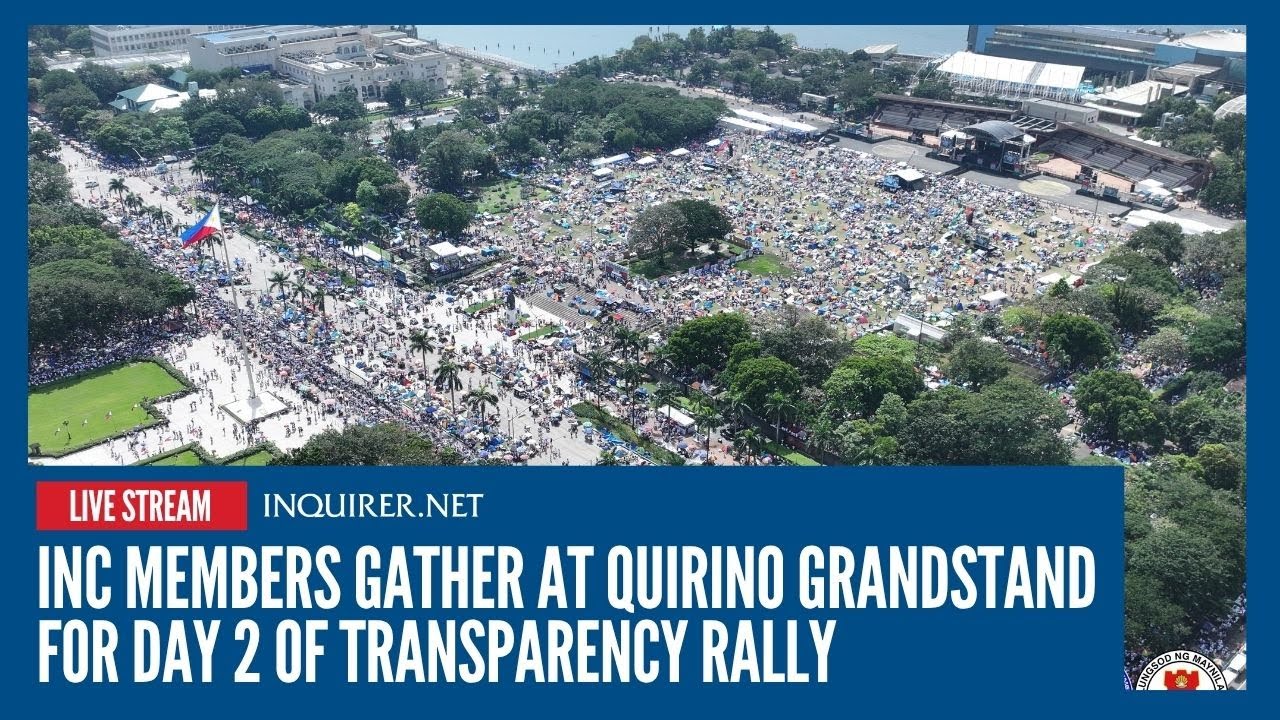 INC members gather at Quirino Grandstand for Day 2 of transparency rally