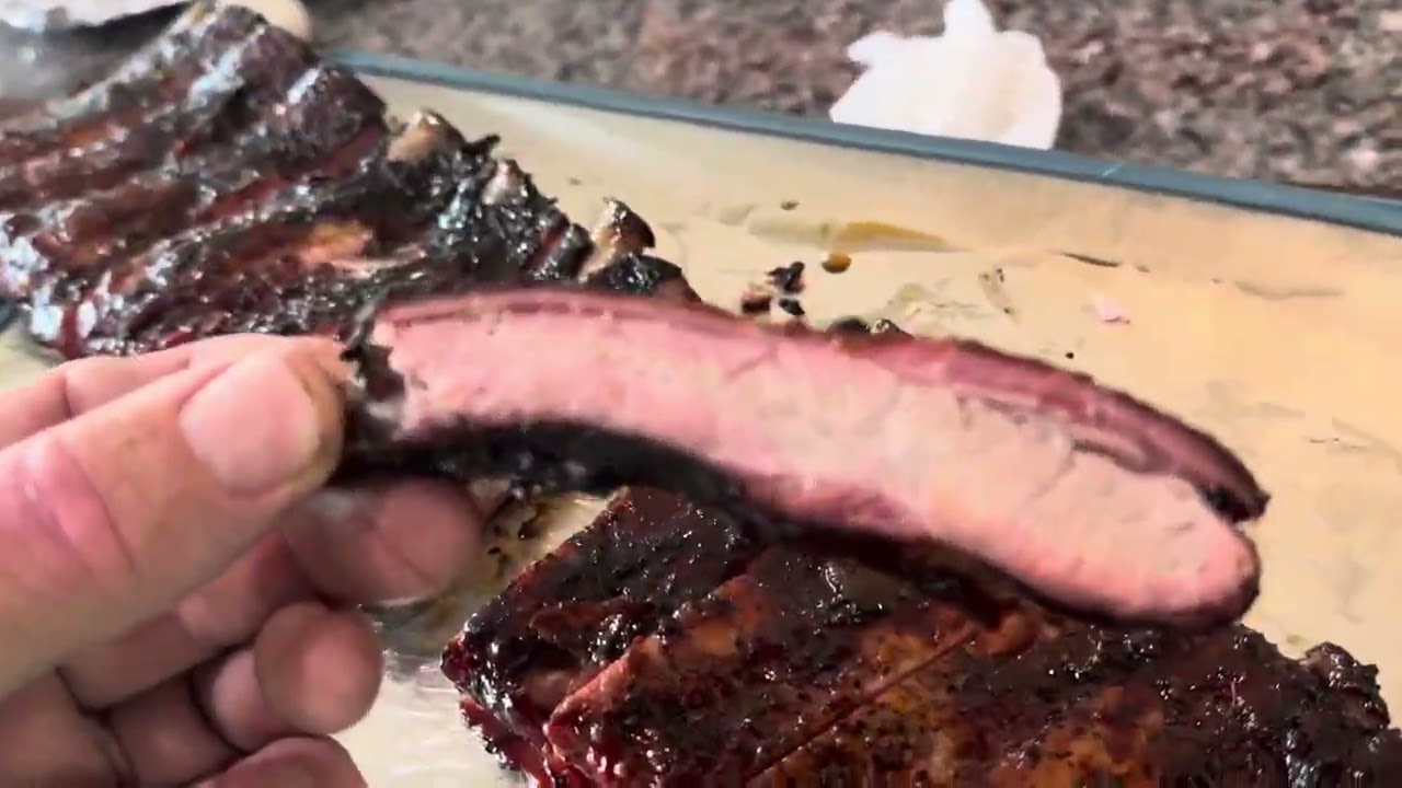 Hasty Bake 357 Rotisserie Pork Ribs (incredible)