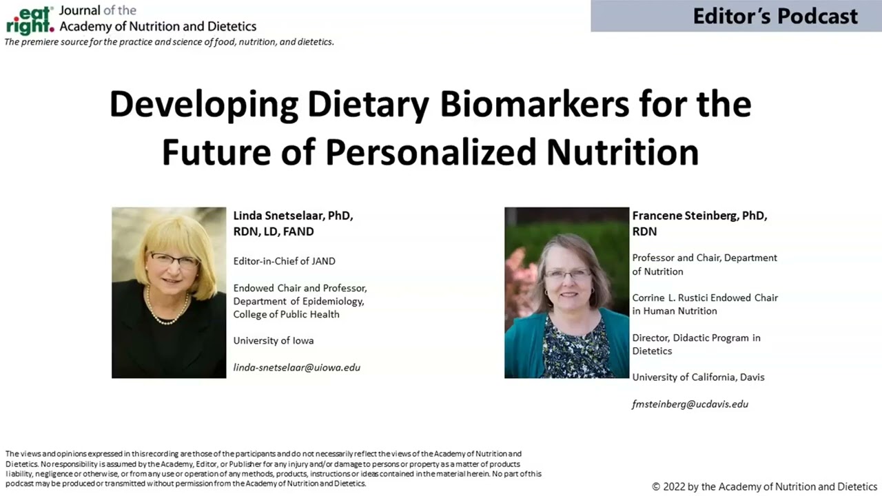 Developing Dietary Biomarkers for the Future of Personalized Nutrition