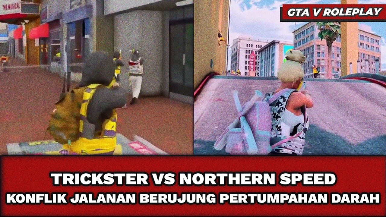 TR VS NOS | JALANAN BERUBAH JADI MEDAN PERANG | GTA 5 ROLEPLAY #hopeindonesia