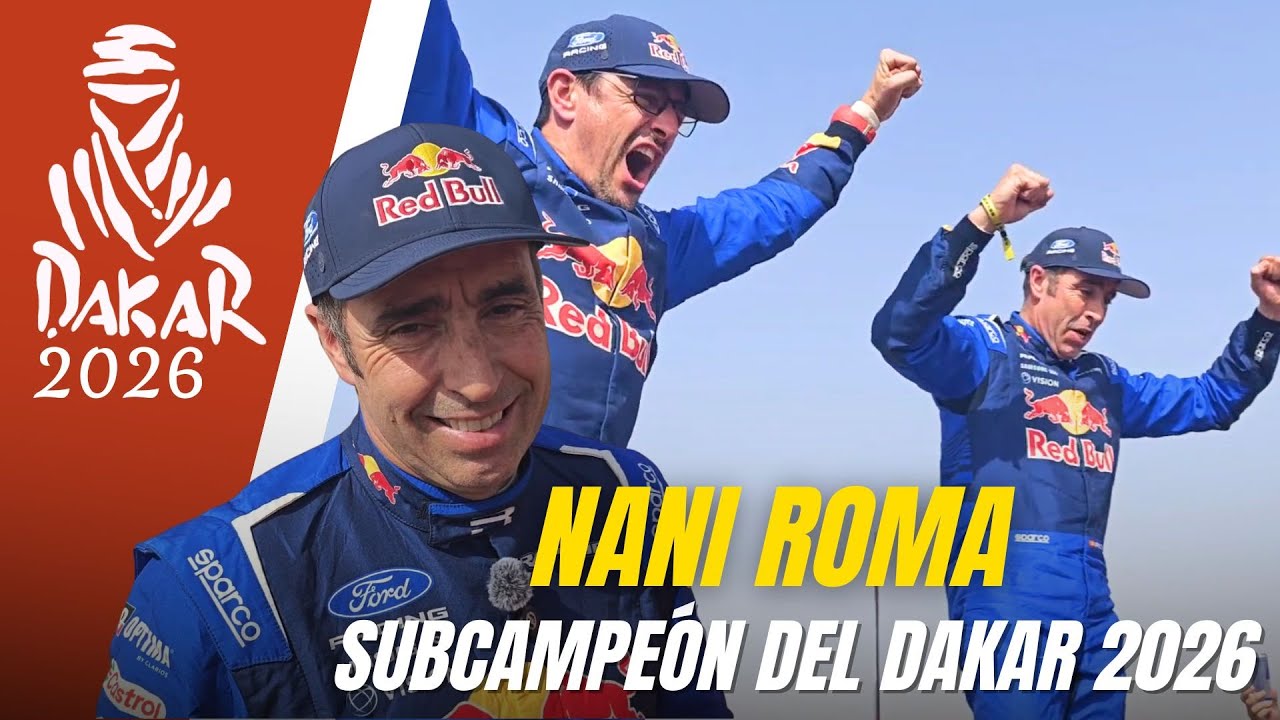 👏 NANI ROMA, subcampeón del DAKAR 2026: 