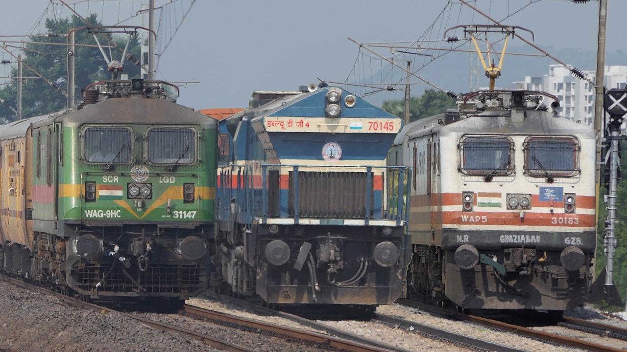2000th UPLOAD Video | Superbly HONKING Electric and Diesel Locomotives | Indian Railways