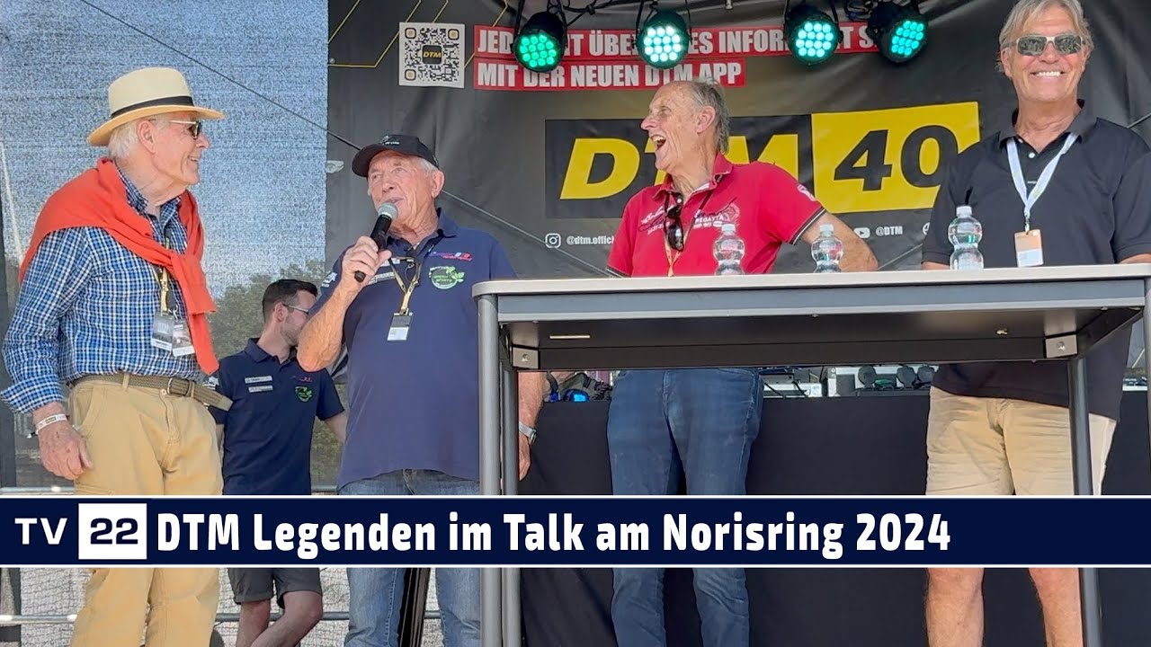 RE-LIVE: DTM Legenden Strietzel Stuck, Harald Grohs, Altfrid Heger und Rainer Braun im Gespräch 2024