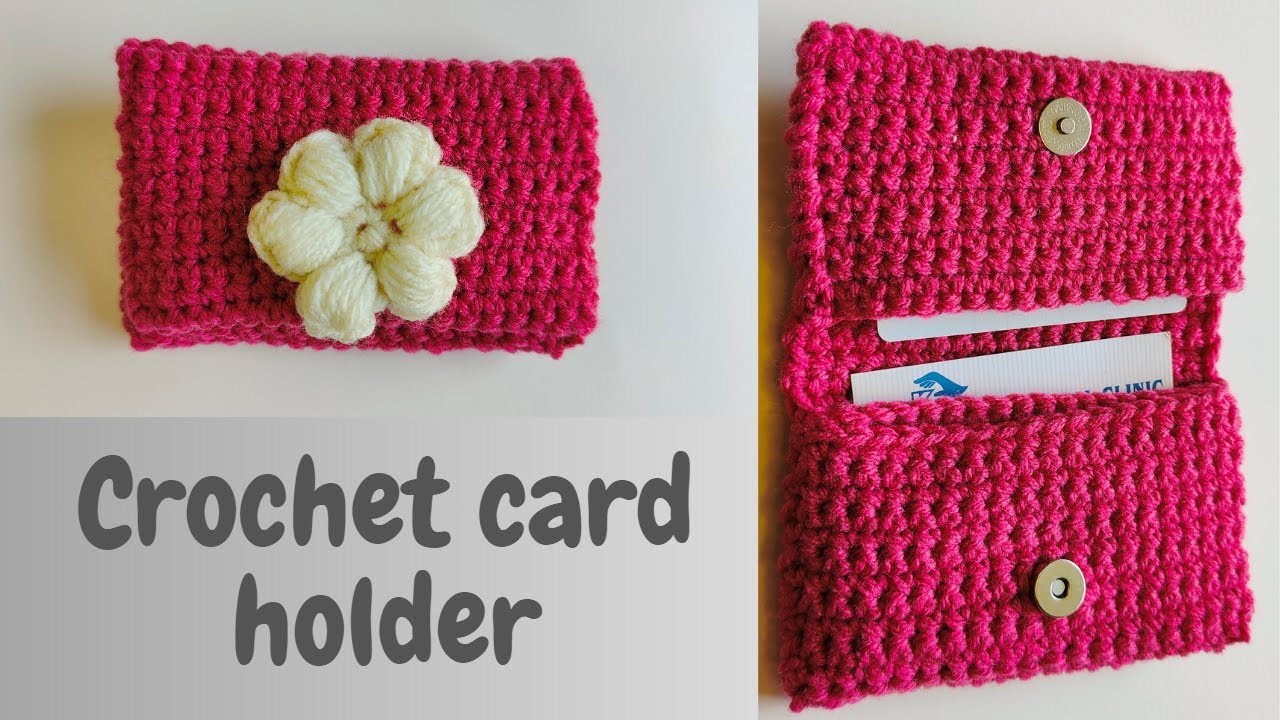  Scrap-to-Stash: Turn Your Leftover Yarn into a Stylish Card Holder | Crochet card holder