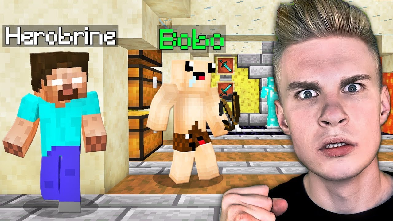 HEROBRINE ODKRYŁ TAJNĄ BAZĘ BOBO w Minecraft!