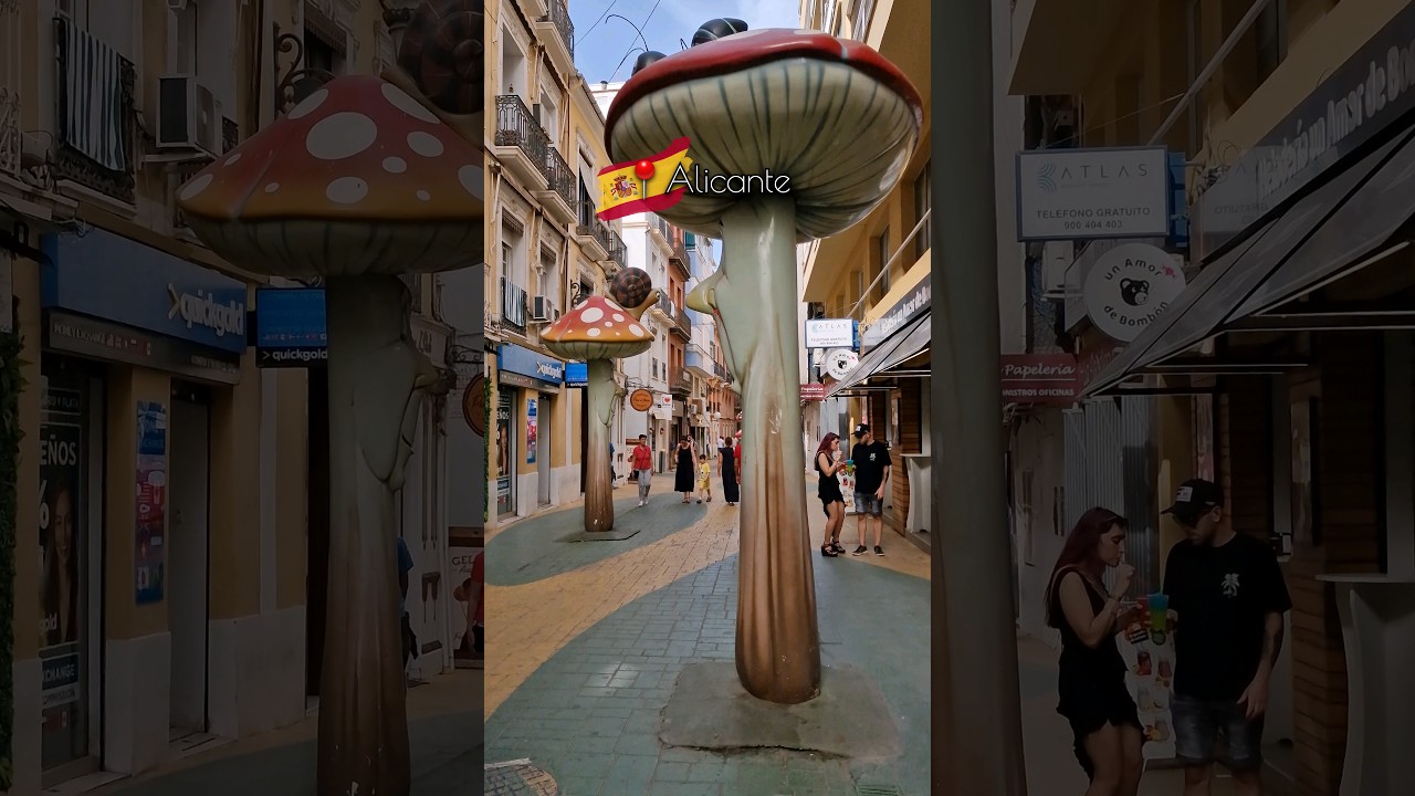 🌴 Spain's Mediterranean Paradise📍ALICANTE, Calle de las Setas 🇪🇦 #travel #europe #summer