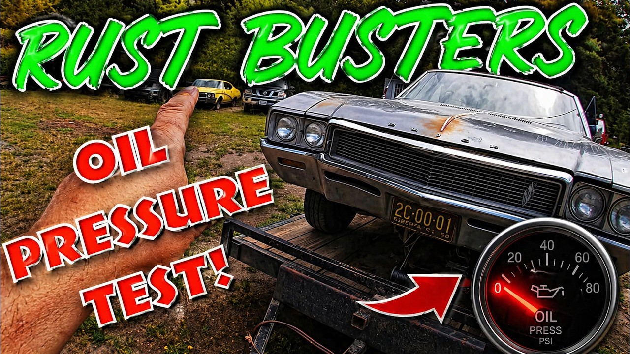 Checking oil pressure on the Abandoned 1968 Buick Skylark