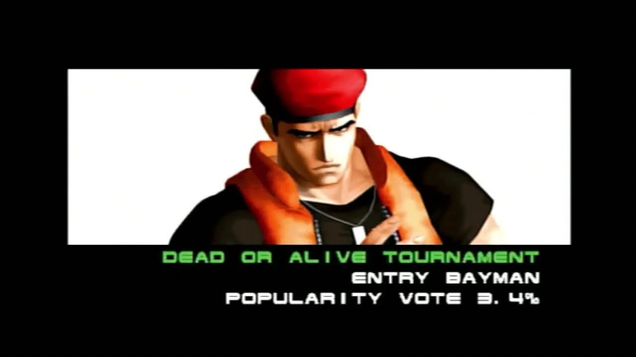 【PS1】デッドオアアライブ DEAD OR ALIVE TOURNAMENT MODE バイマン BAYMAN