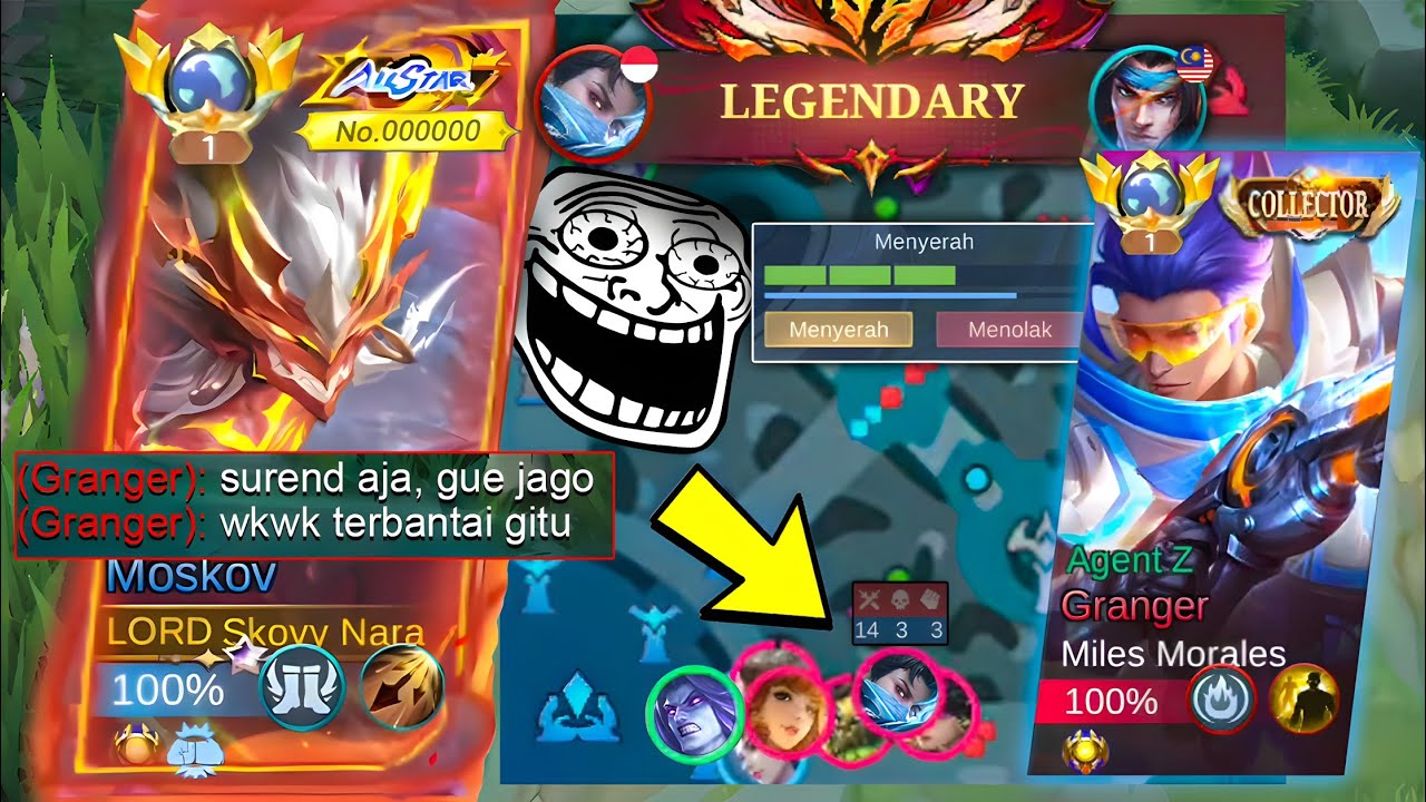 MATCH TERGILA💀 SATU TIM DIBANTAI PENJOKI TOP GLOBAL GRANGER!? GIMANA CARA COMEBACKNYA? ~ MLBB