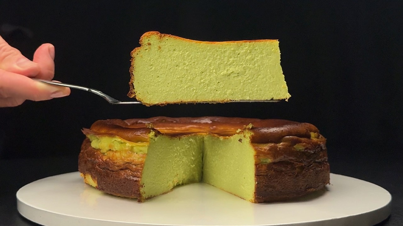 Sernik pistacjowy jakiego jeszcze nie widziałeś! Przepis San Sebastian! Pyszny deser