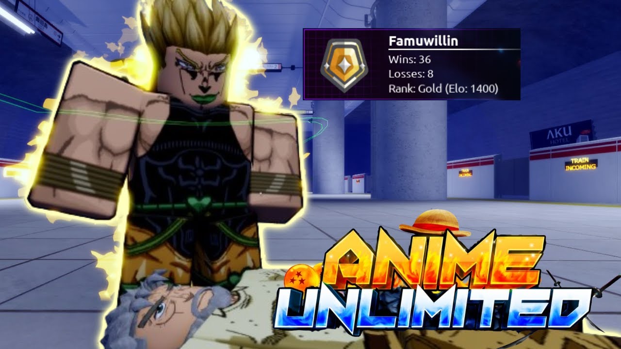[Anime Unlimited] Gold Rank DIO 60% TRUE COMBO Ranked PVP 
