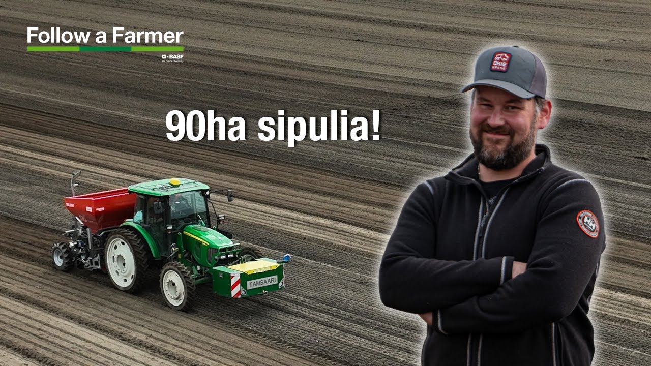 Tällä koneella istutetaan 90ha sipulia! Follow a Farmer, Jaakko Tammelin, S4E1