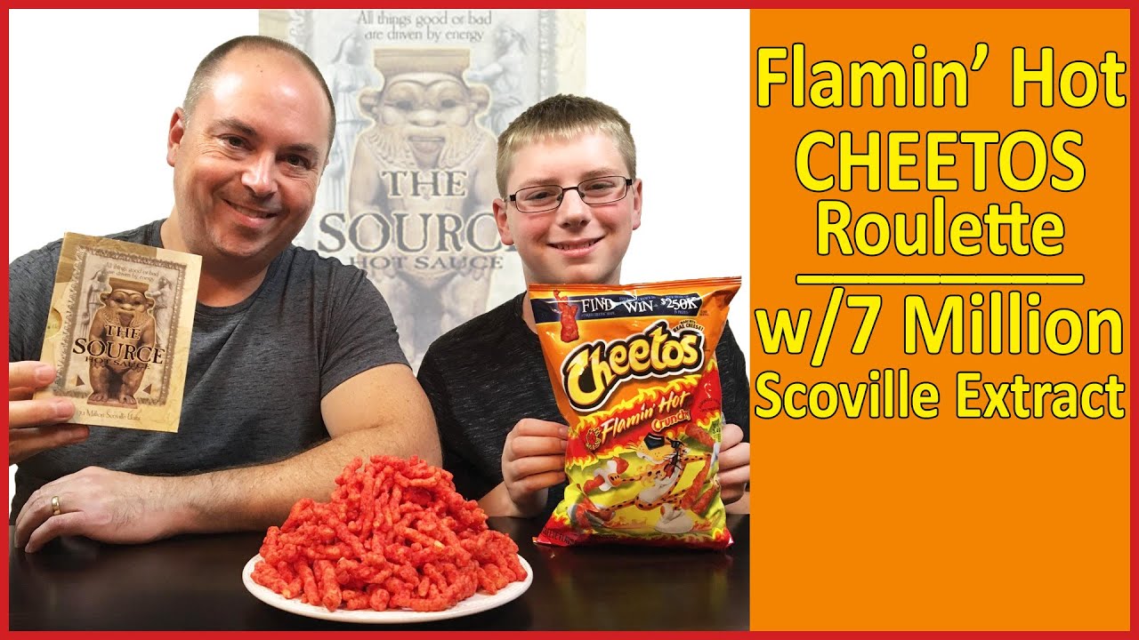 Flamin' Hot Cheetos Roulette w/7 million Scoville extract (The Source) : Crude Brothers