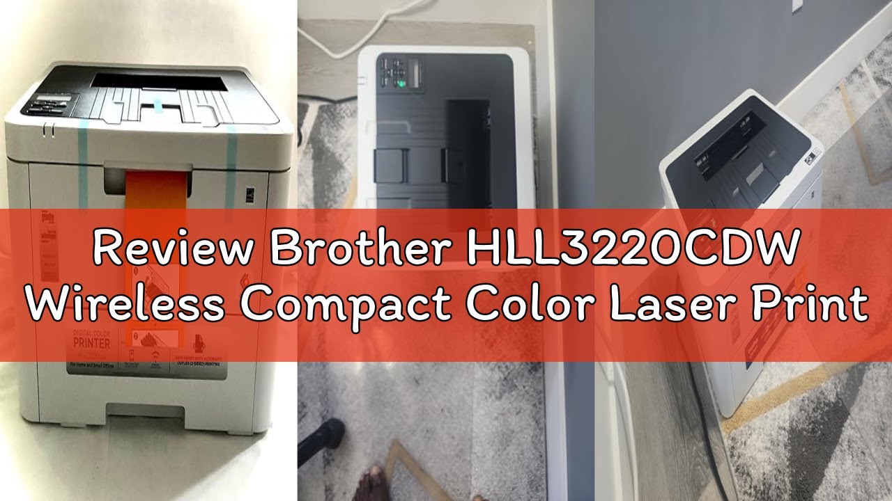 Review Brother HLL3220CDW Wireless Compact Color Laser Printer, Duplex and Mobile Device Printing |