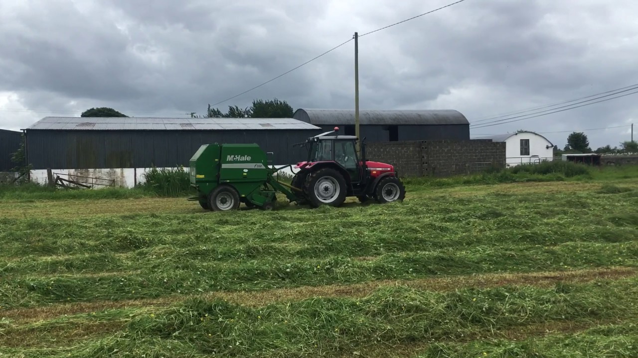 Massey Ferguson 4355 Baling