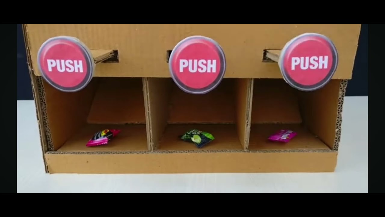 Paper cardboard to CHOCOLATE VENDING MACHINE || VERY CUTE MACHINE 💕