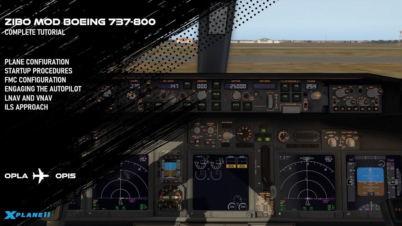 Zibo MOD Boeing 737-800 Complete Tutorial for X Plane 11 - Lahore to Islamabad