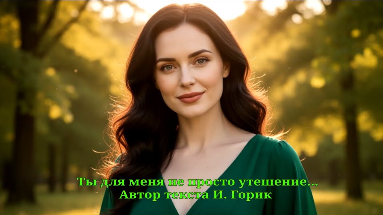 Ты для меня не просто утешение...