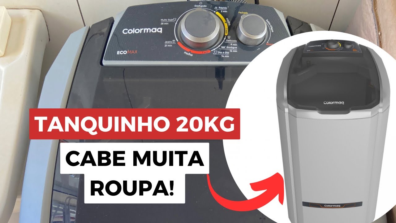 Tanquinho Colormaq 20kg - Lavadora semi automática #tanquinho #lavaroupas