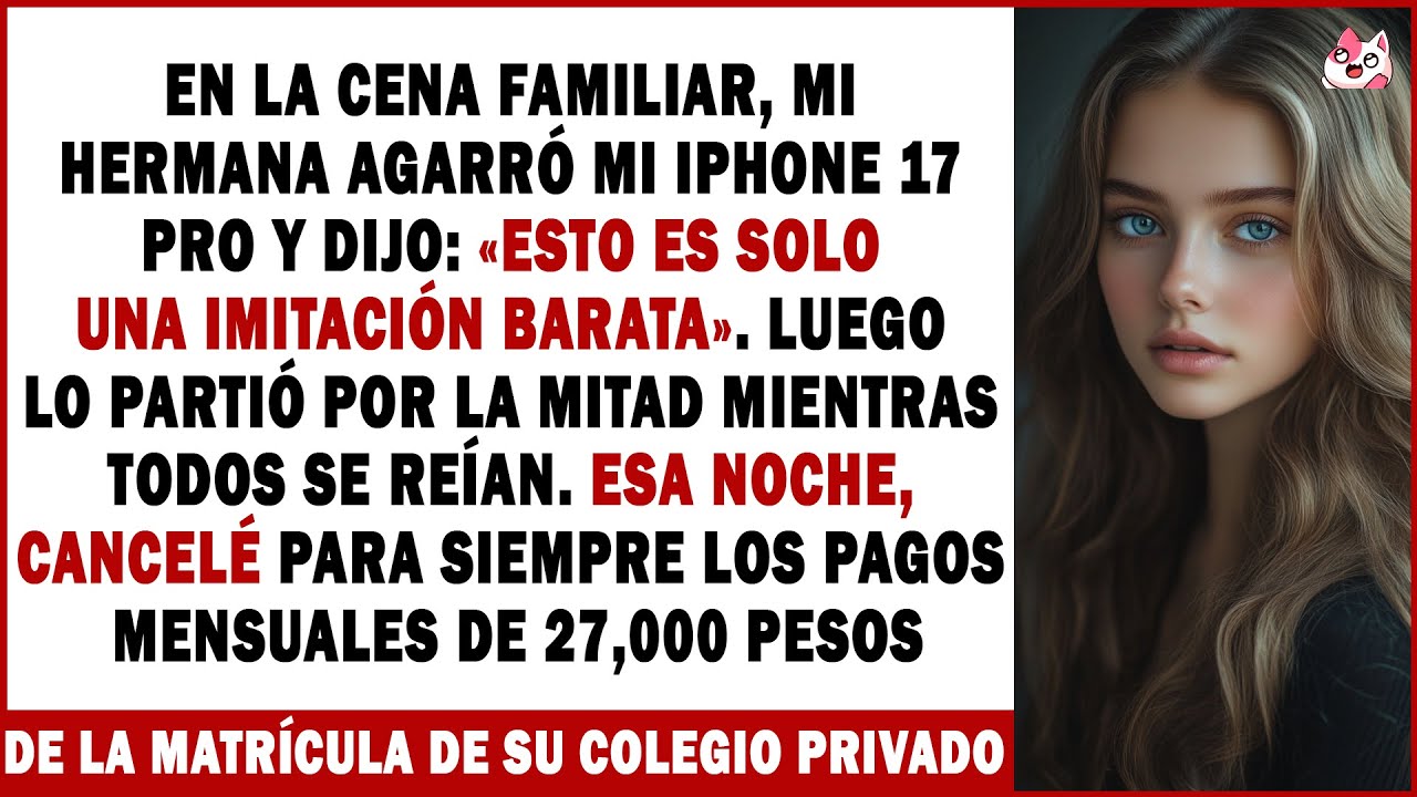 Mi Hermana Agarró Mi Iphone 17 Pro Y Dijo: «Esto Es Solo Una Imitación Barata». Así Que Yo…